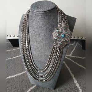 Multi Strand Tiered Necklace